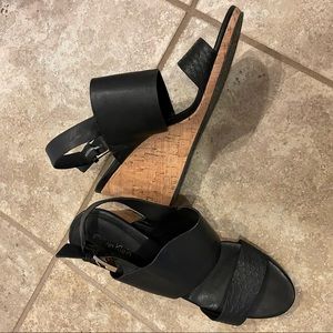 Calvin Klein Black Wedges